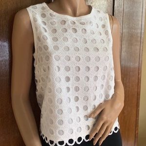 Banana Republic White sleeveless top